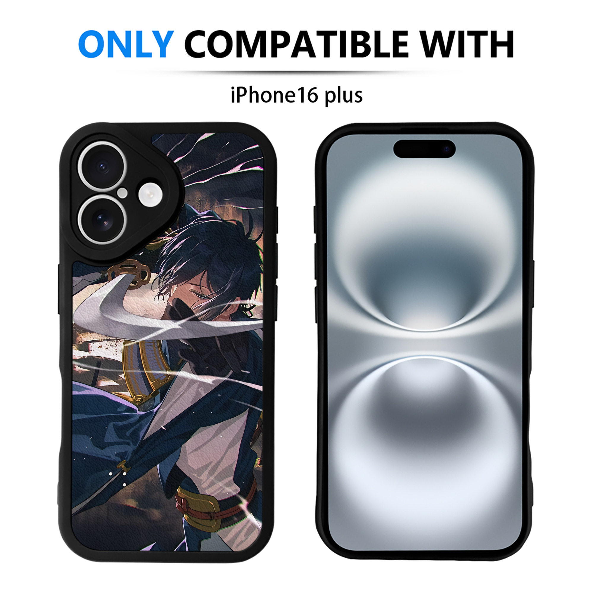 （画像用） 刀剣乱舞 Touken Ranbu 【iPhone 16シリーズ対応】シリコンスマホケース（レザー調） 材質：シリコン
